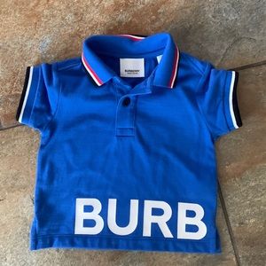 Kids Burberry polo shirt.